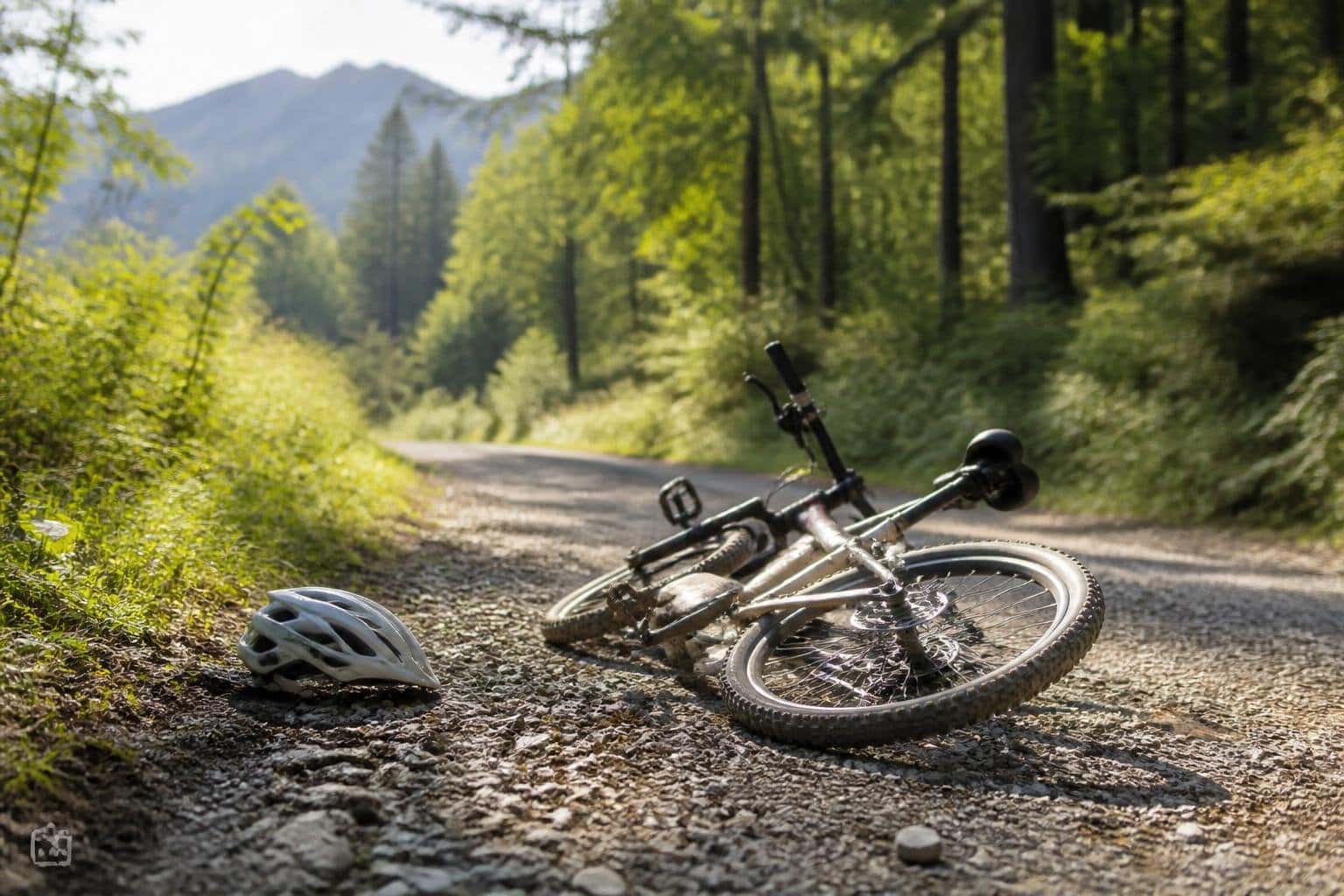 Radfahrerin stürzt auf Schotterstraße