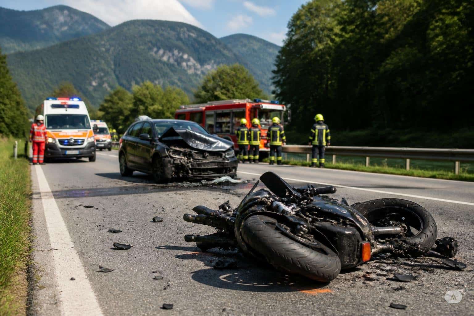Großeinsatz und mehrere Verletzte nach schwerem Unfall im Drautal