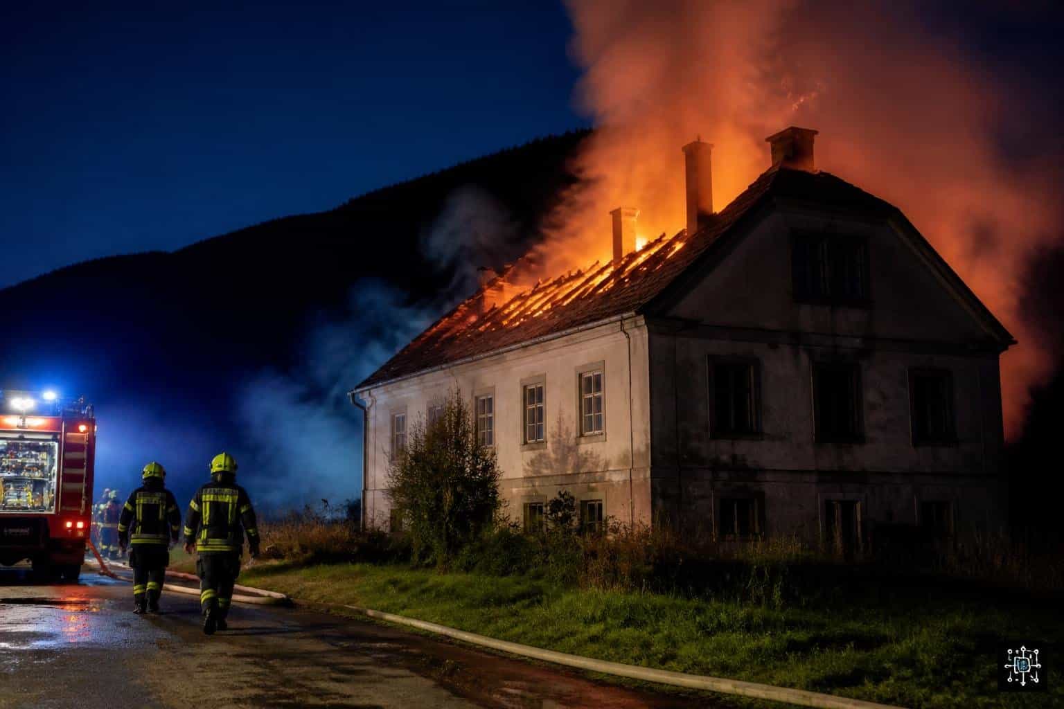 Brand in leerstehendem Haus in Bleiburg