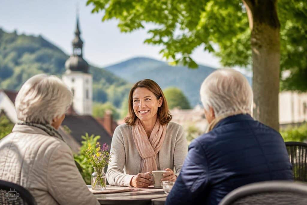 Sie betreut in St. Veit einen der Plauderplätze gegen Einsamkeit