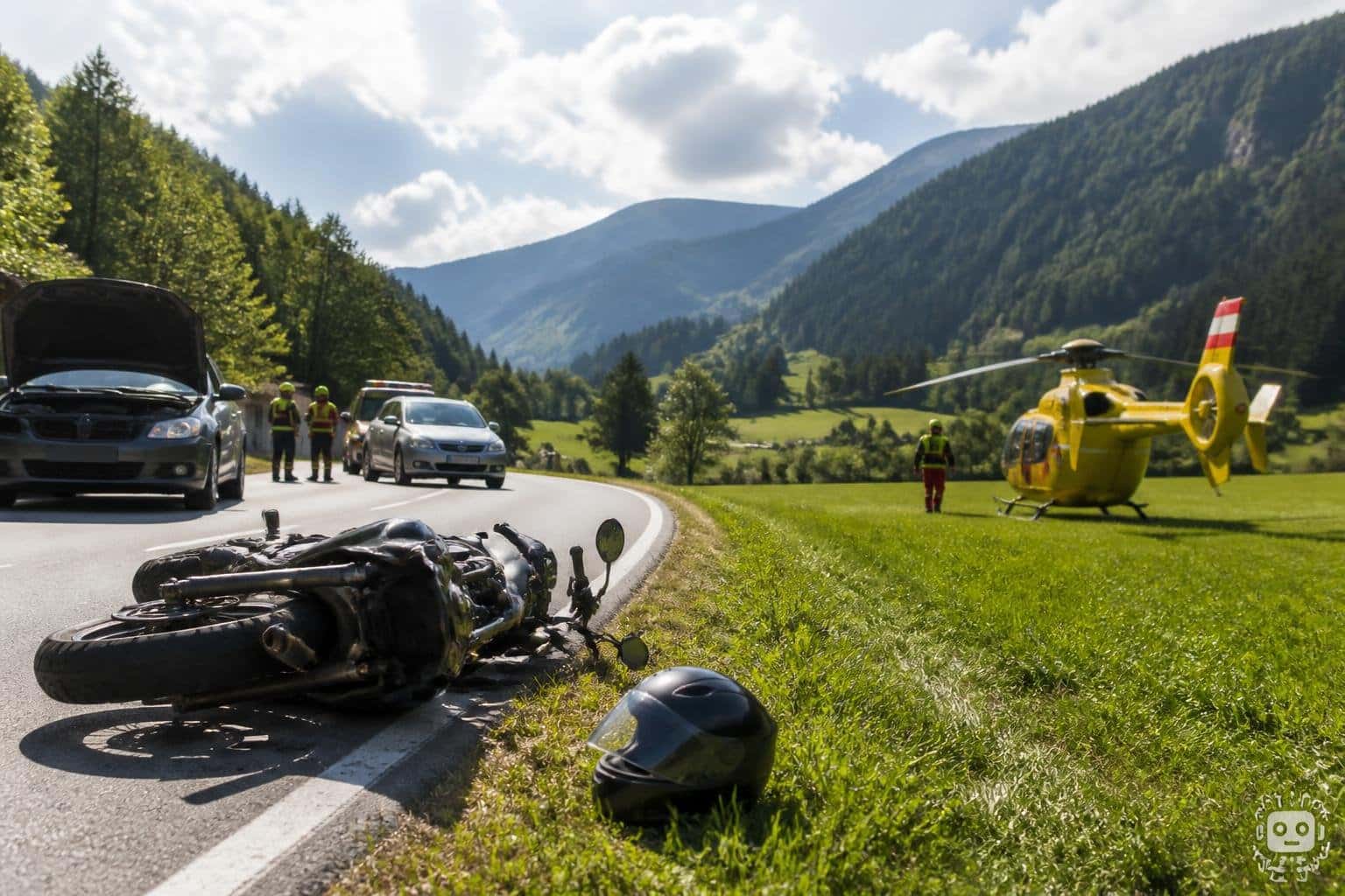 Verkehrsunfall in St. Peter, Bezirk Villach Land