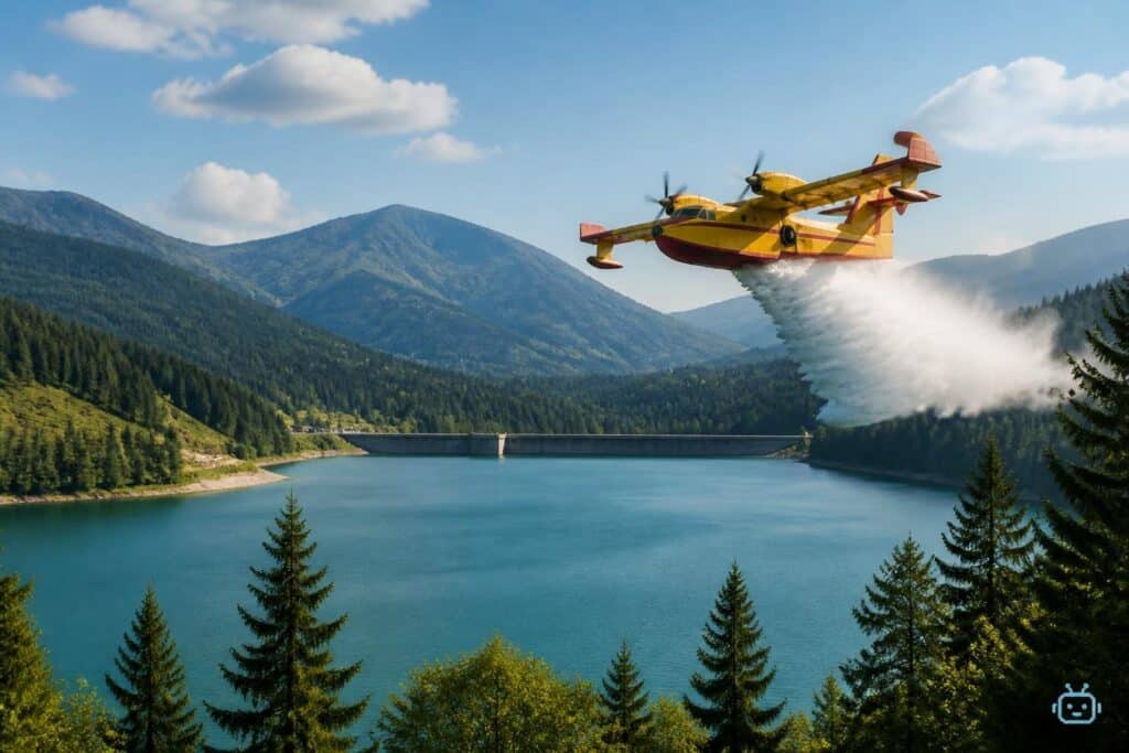 Slowenische Löschflugzeuge sichern Kärntens Wälder
