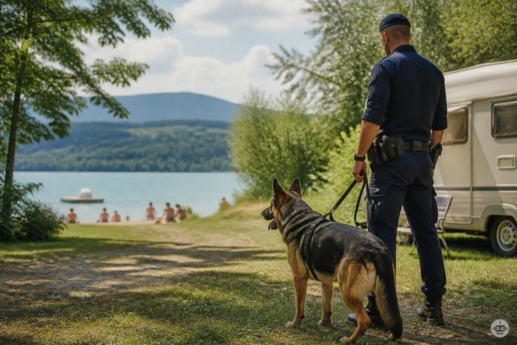 Kinder fotografiert: Polizeihund stellt Spanner in Kärntner FKK-Bad