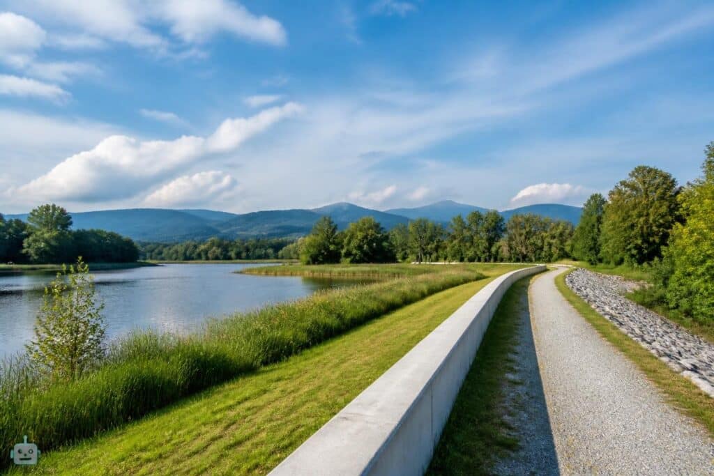 Neuer Hochwasserschutz in Klagenfurt