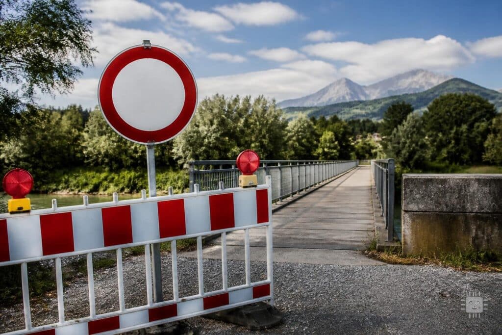 Politischer Schlagabtausch über gesperrten Gailsteg