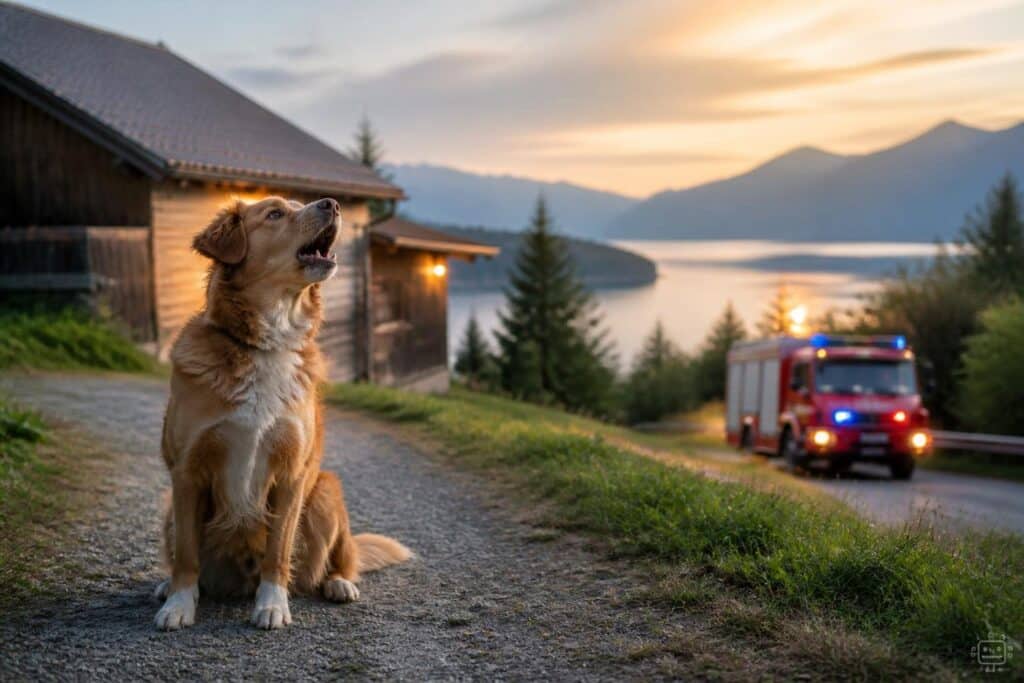 Hund bemerkte Brand am Millstätter See und warnte Besitzer