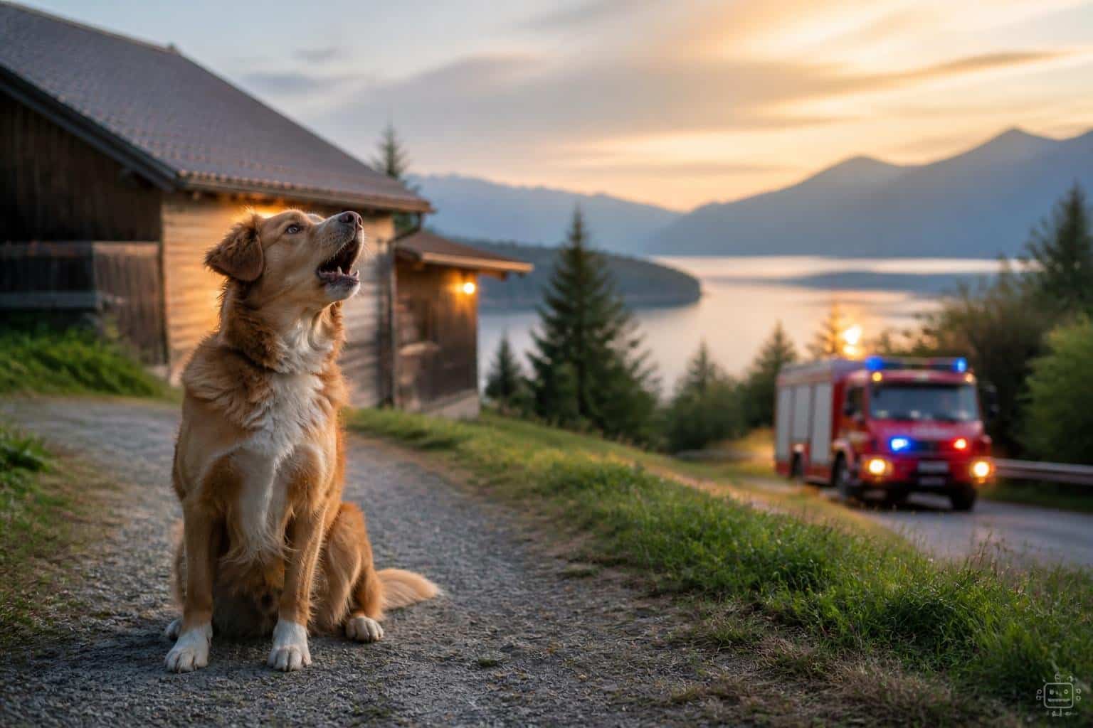 Hund bemerkte Brand am Millstätter See und warnte Besitzer