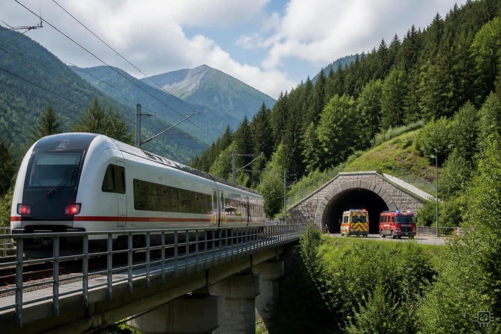 Koralmbahn stand wegen eines Rettungseinsatzes still