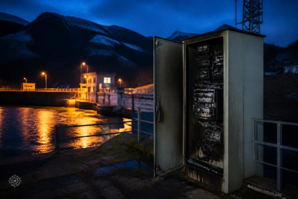 Schaltschrank gerät in Brand