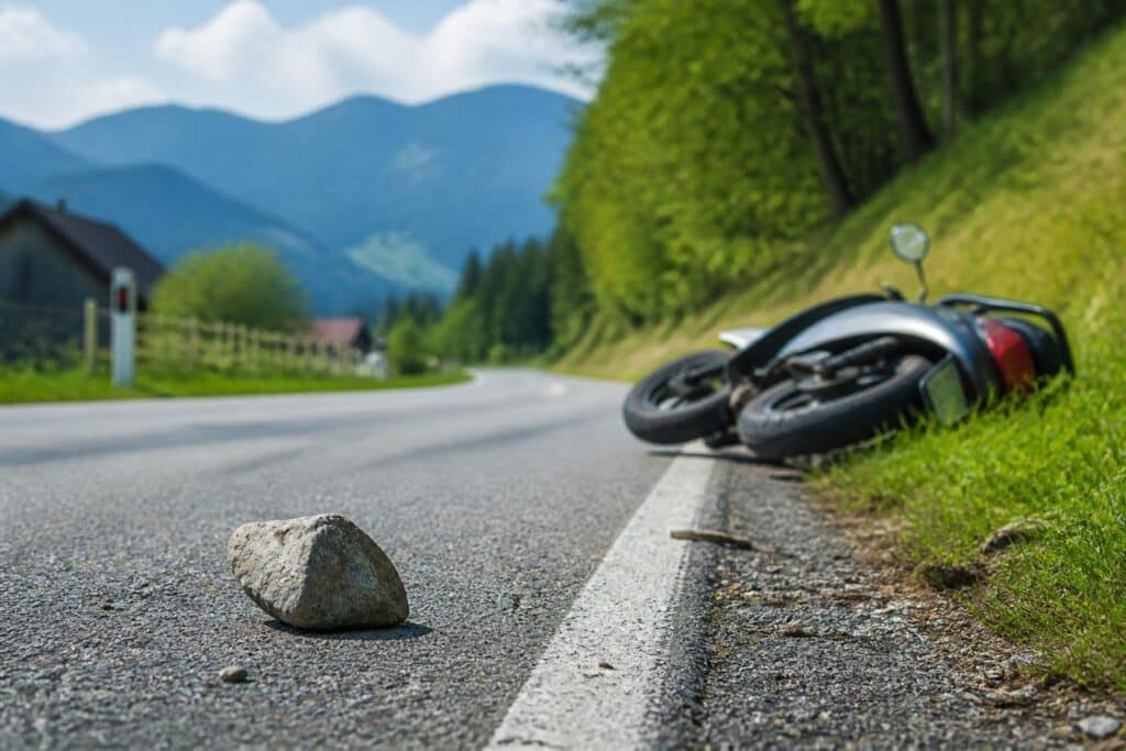 Mopedunfall in Unterloibl