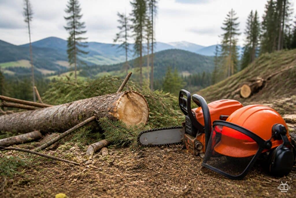 Forstarbeiter von Baum getroffen und getötet