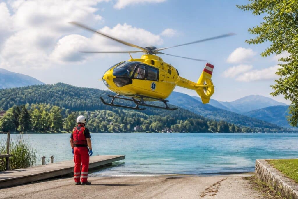Sturz am See löst Hubschraubereinsatz aus
