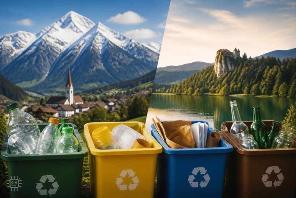 Tiroler sind Mülltrennungsprofis, Nachholbedarf in Kärnten