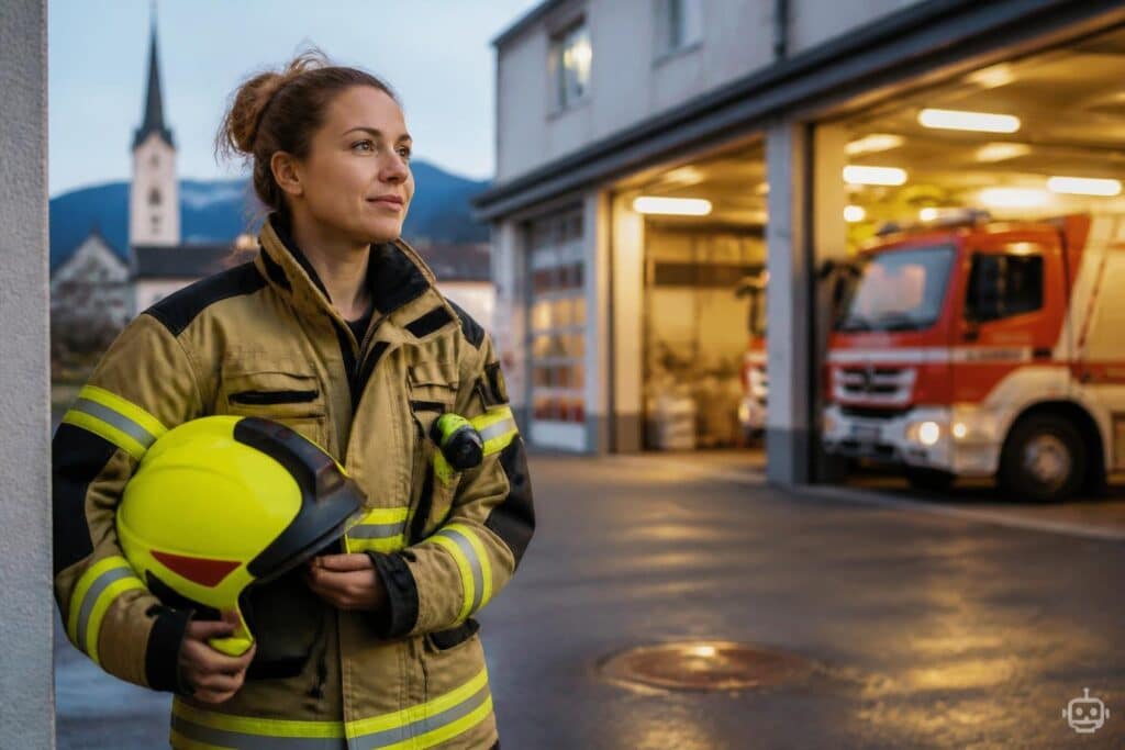 Junge Villacherin: In Hausschuhen zum Einsatz