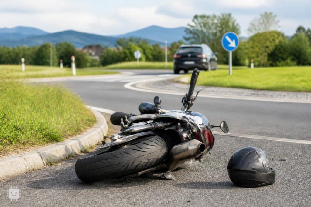 Verkehrsunfall in Einersdorf: Motorradfahrer verletzt