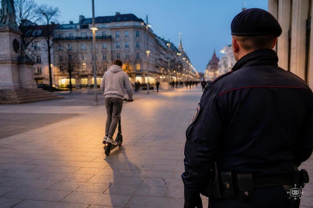 15-jähriger Scooterfahrer fuhr Polizisten an