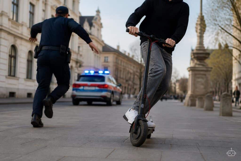 E-Scooter-Lenker fuhr in Klagenfurt Polizisten nieder