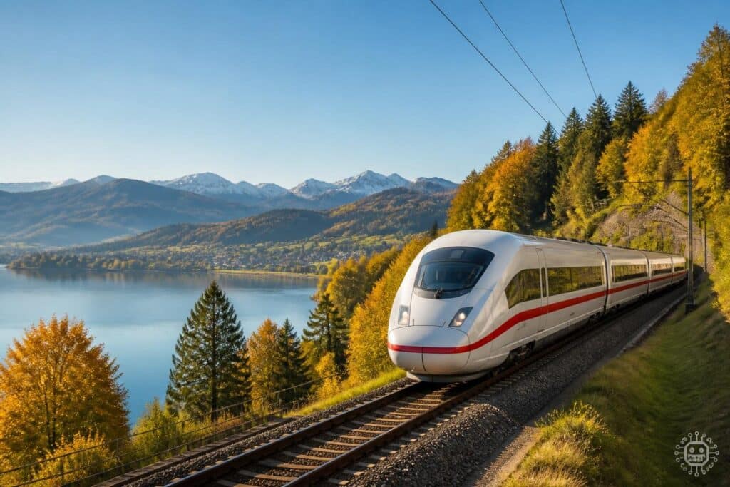 Werbung für Südregion in Deutscher Bahn