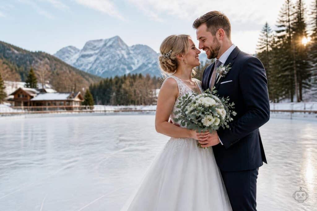 Wenn‘s am Eis knistert: Traumhochzeit von Lakers-Co-Trainer und seiner Spielerin