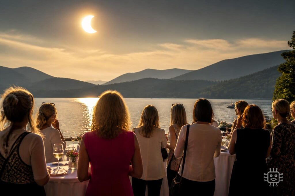 45 Unternehmerinnen am Ossiacher See und eine Sonnenfinsternis