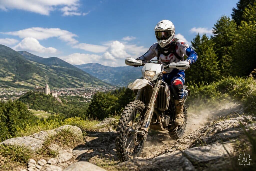 Spannende Enduro-Renn-Action in Straßburg