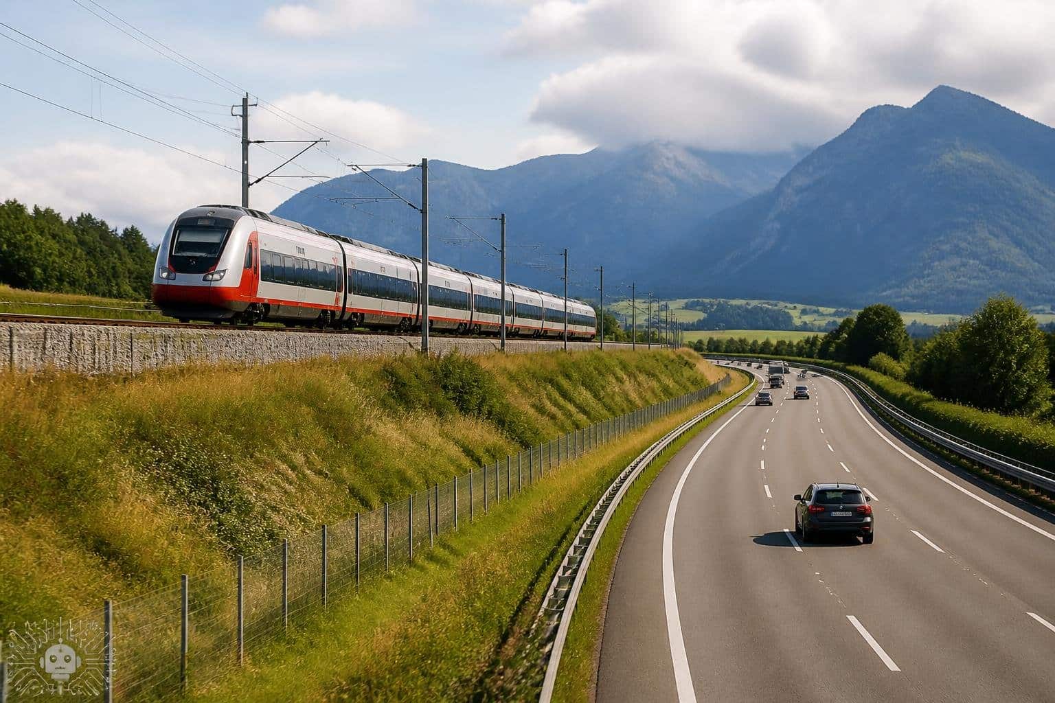 Mehr Bahnfahrer, weniger Verkehr auf A2