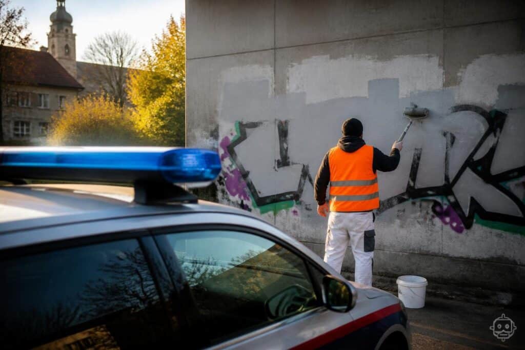 Sachbeschädigung im Bezirk Wolfsberg - Klärung