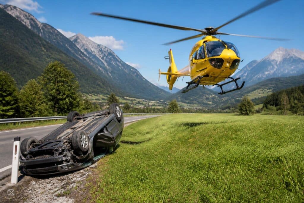 Pensionist überschlug sich in Kärnten mit Auto: Schwer verletzt