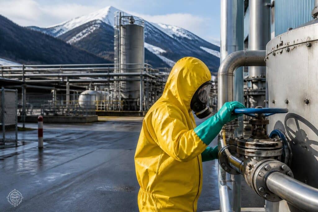 Ammoniak in Industriebetrieb ausgetreten