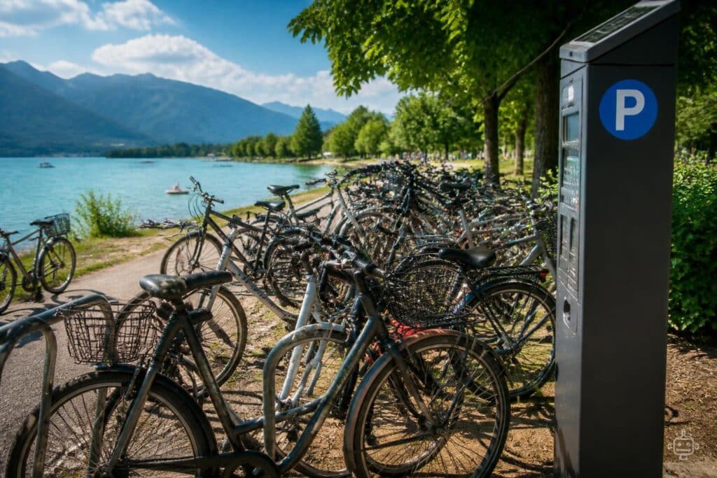 Parkgebühren und volle Radständer sind ägerlich.