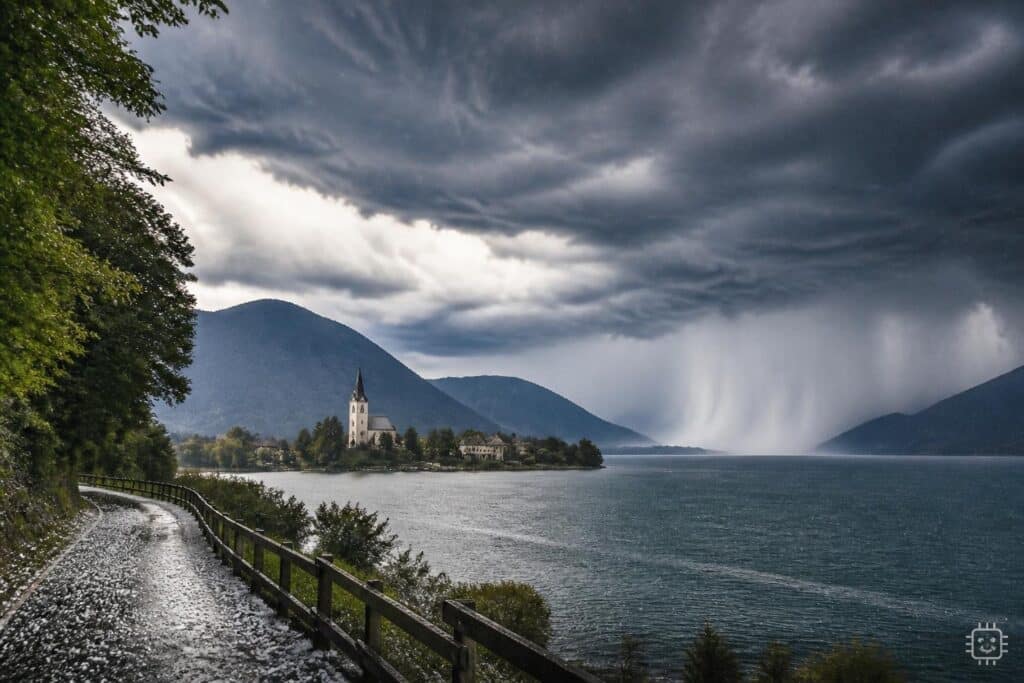 Punktuell, aber heftig: Starkregen und Hagel ziehen übers Land