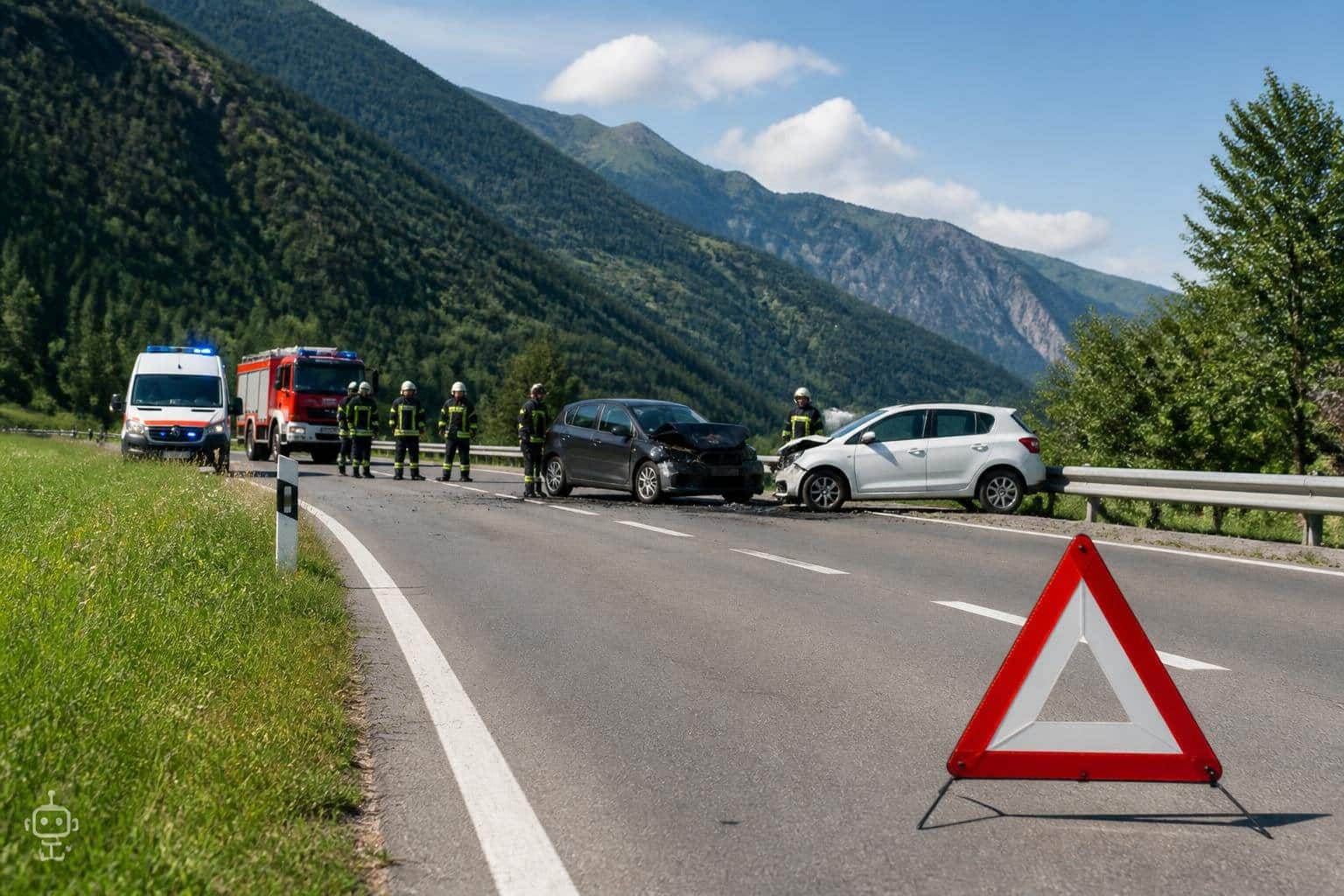 Vier Verletzte nach Überholmanöver