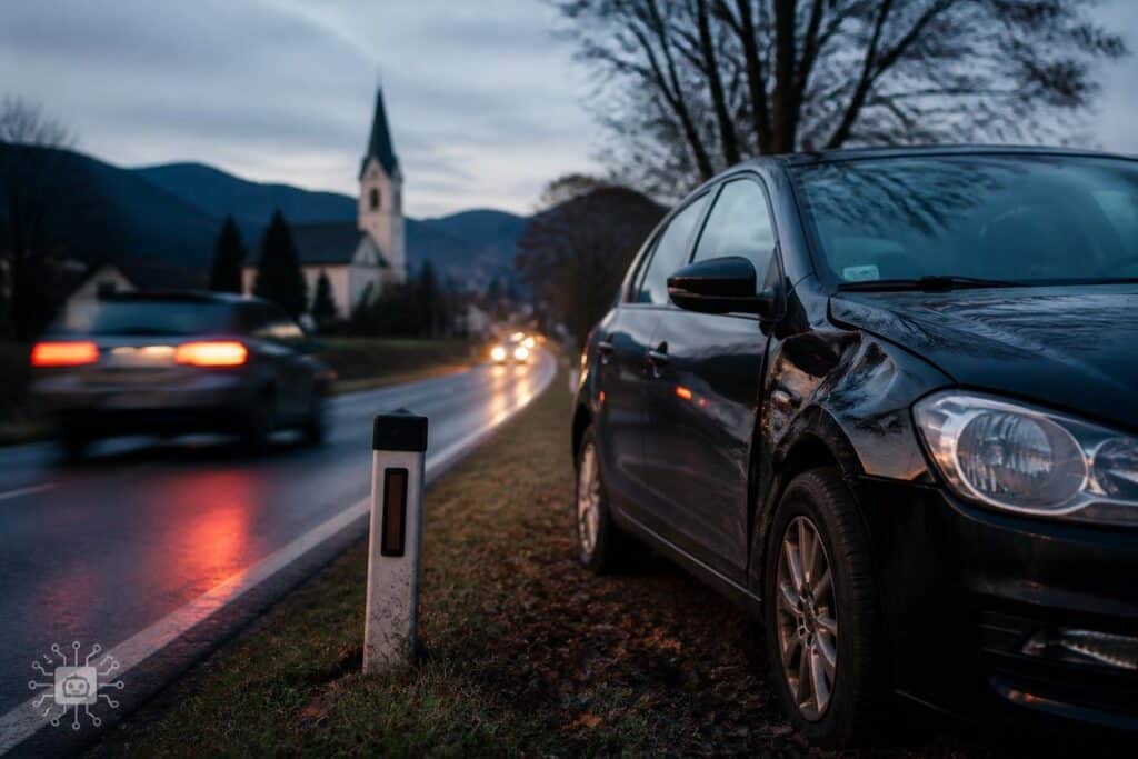 Klagenfurter verursacht betrunken einen Unfall und flüchtet