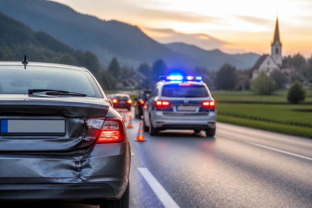 Alkolenker verursacht Auffahrunfall und flüchtet