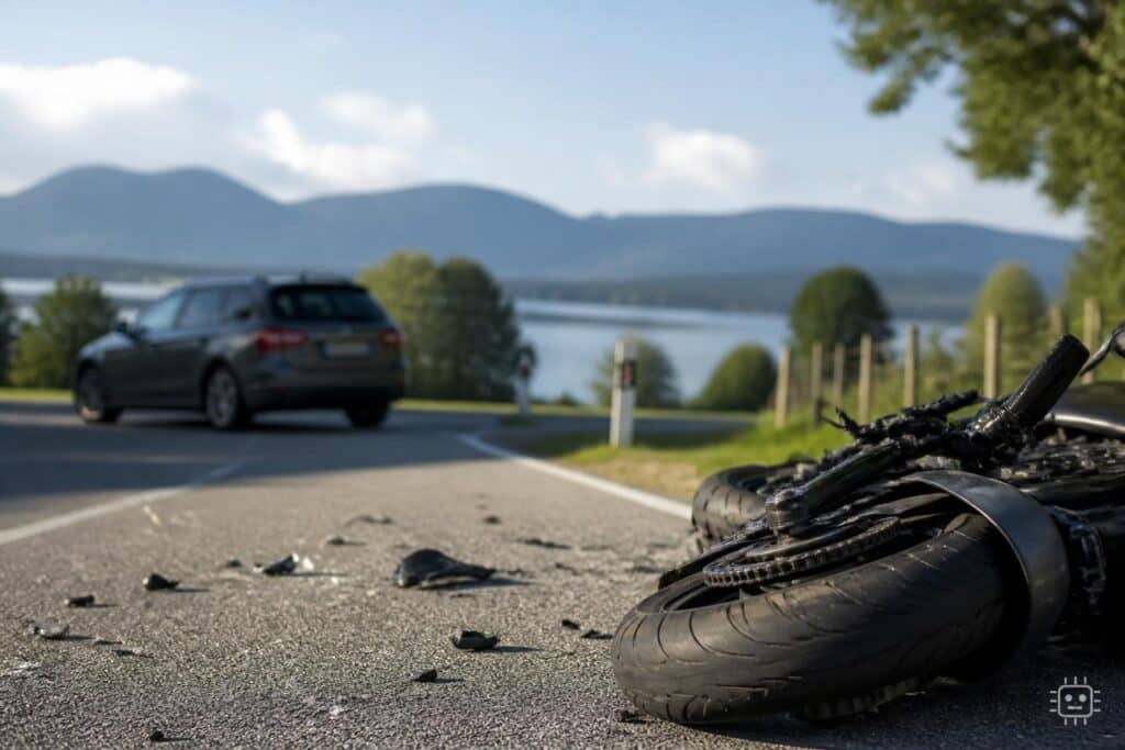 Zwei Schwerverletzte bei Motorradunfall