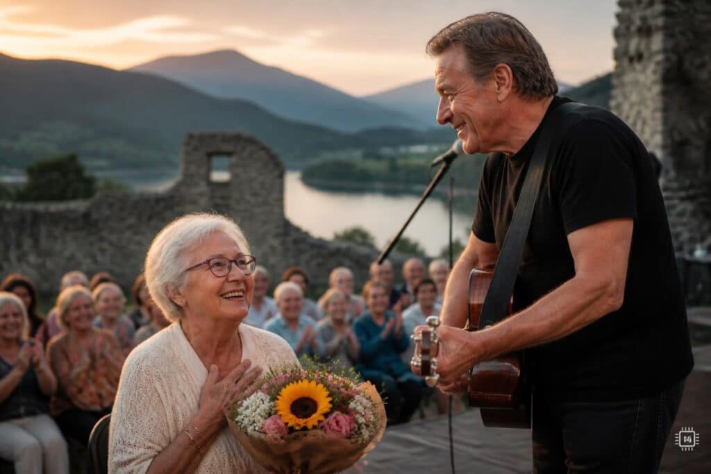 Wolfgang Ambros überraschte Kärntnerin zum 95. Geburtstag