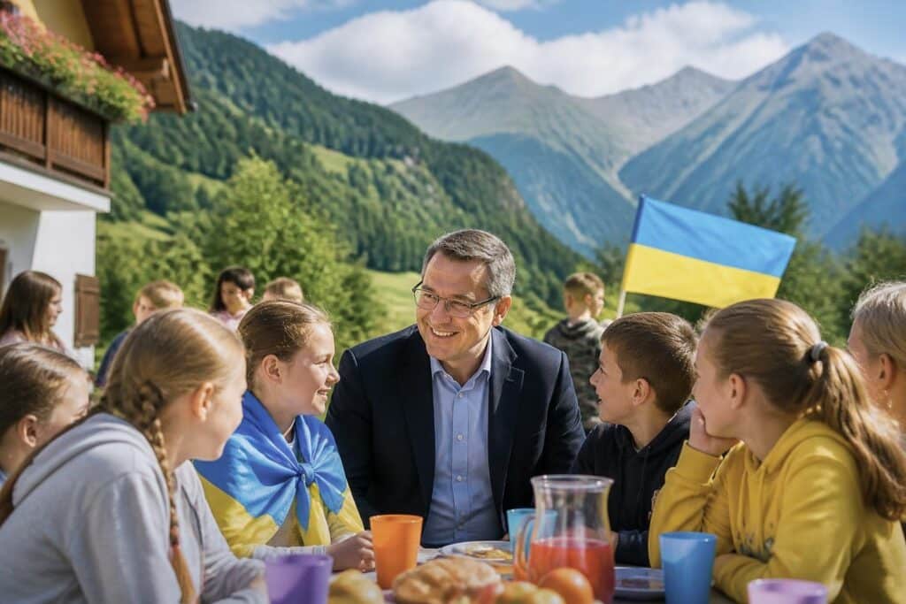 Der ukrainische Botschafter besuchte Gailtaler Feriencamp