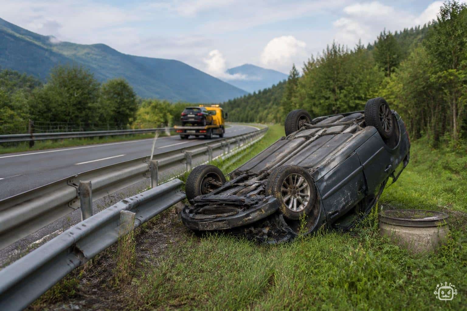 Verkehrsunfall mit Personenschaden auf der A2 bei Farchern