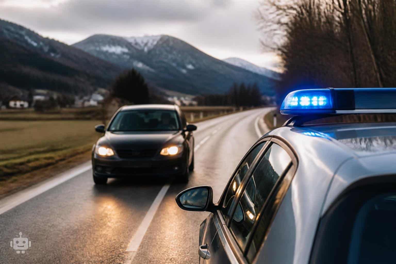 Alkolenker kollidiert in Kärnten beinahe mit Polizeiauto
