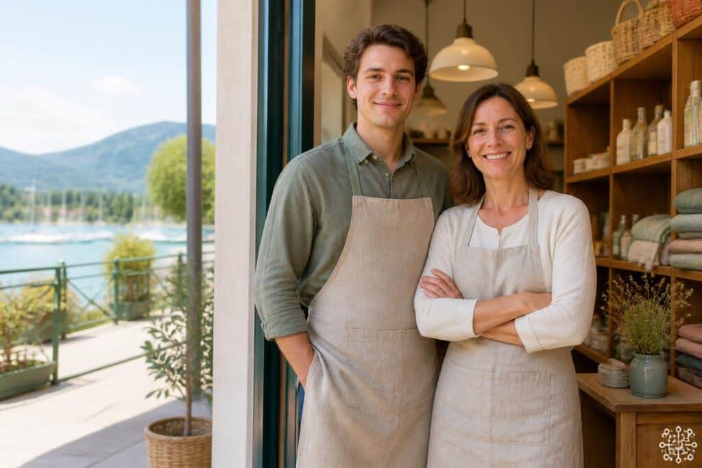 Mutter und Sohn eröffnen neues Geschäft am Wörthersee