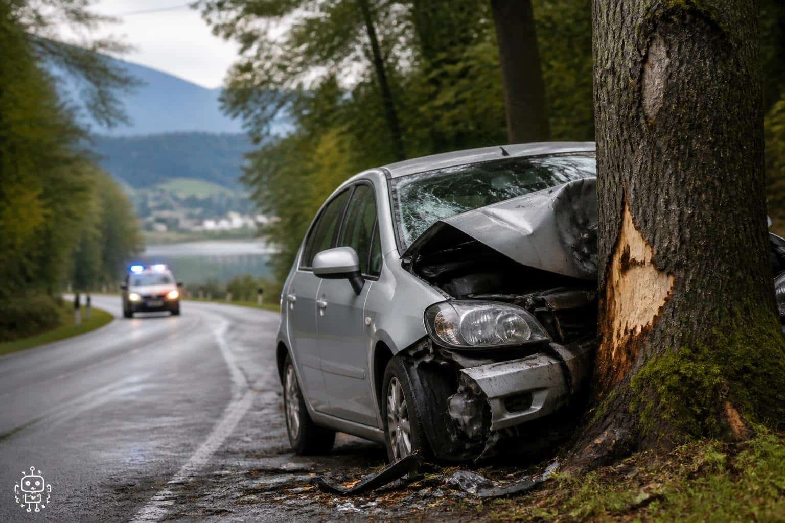 Autofahrerin krachte frontal gegen Baum