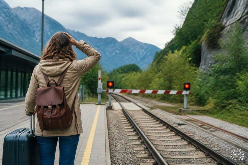Streckensperre lässt Zugfahrer in Friaul verzweifeln