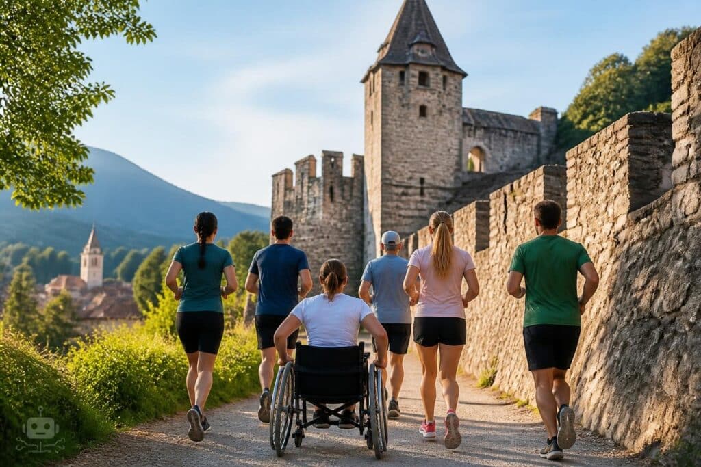 Ein gemeinsamer Lauf zwischen Friesachs mittelalterlichen Mauern