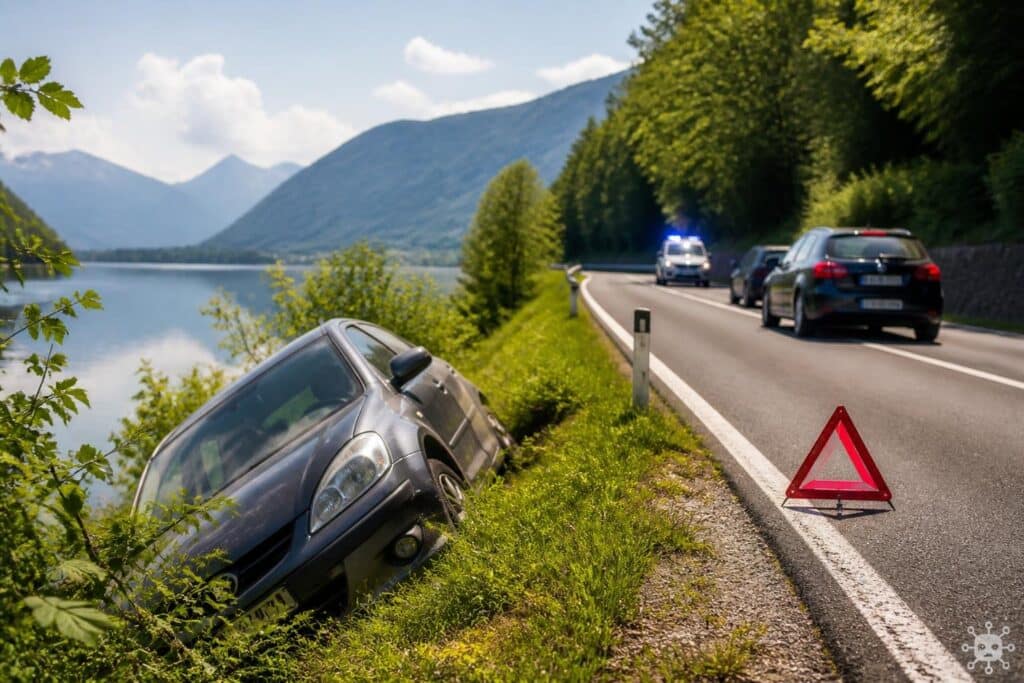 Unfall bei Überholmanöver