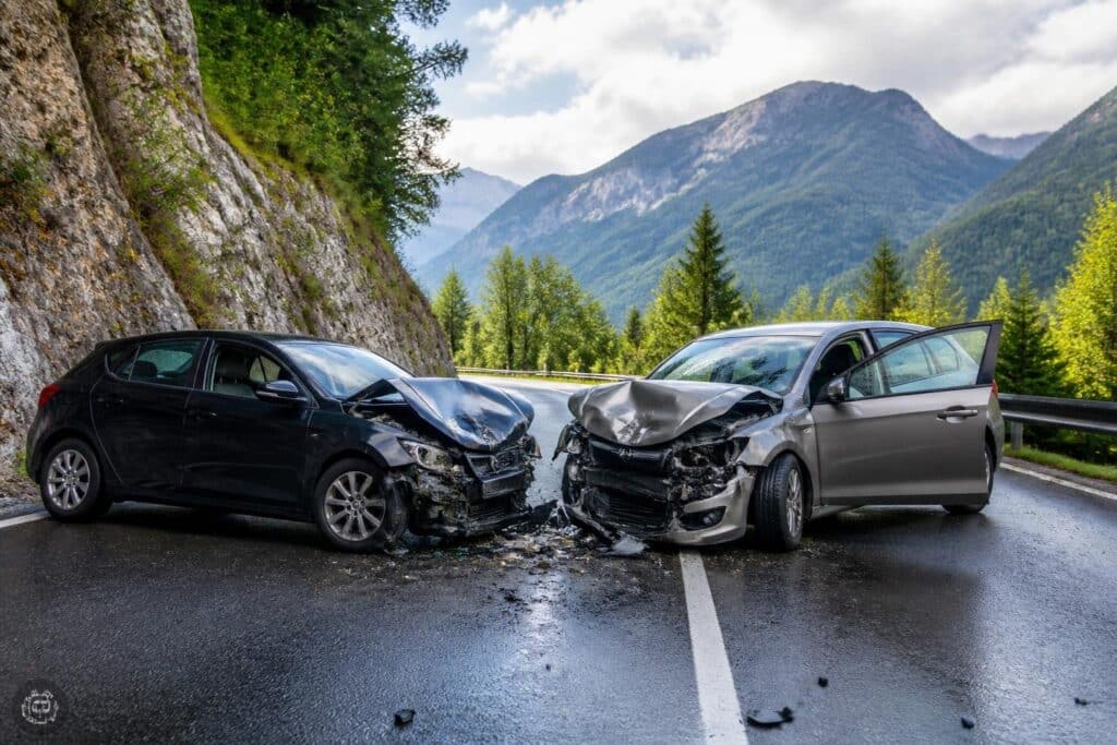 Frontalcrash auf B91: Insassen blieben unverletzt