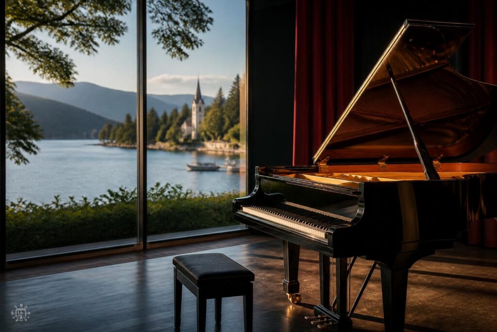 Gläserner Flügel lockt zum Piano Festival nach Pörtschach