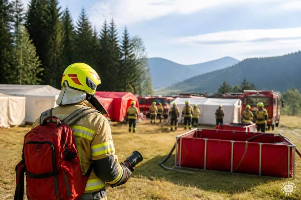 Großübung österreichischer Waldbrandeinheiten in Kärnten