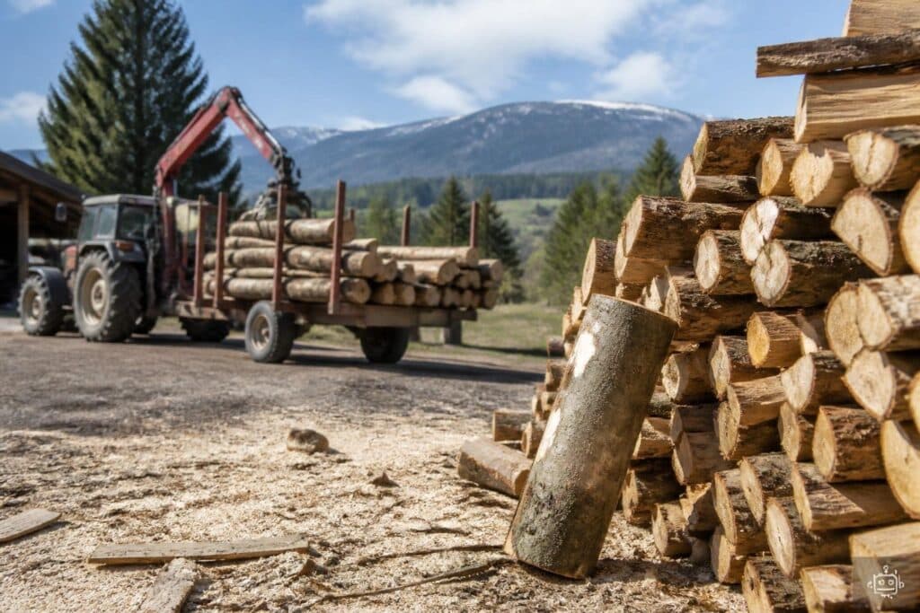 Arbeiter in Friesach von Holzscheit am Kopf getroffen