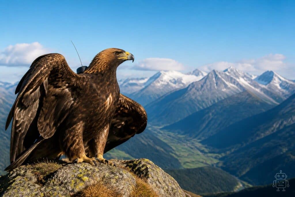 Osttiroler Steinadler durchquert Alpen bis nach Frankreich