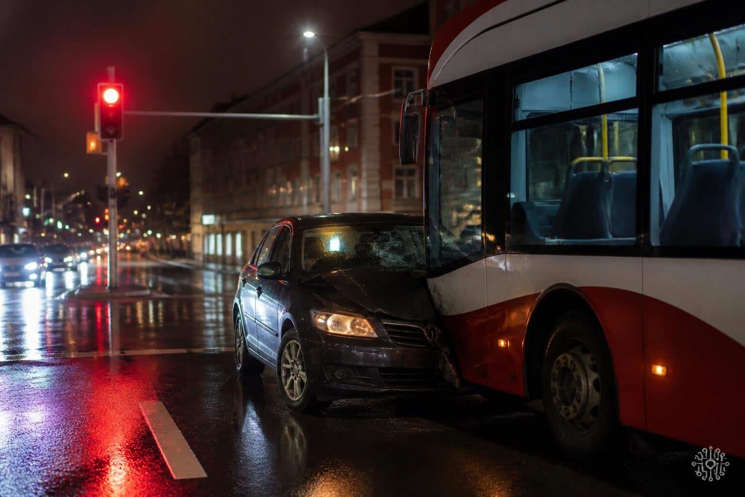 Alkolenker fuhr gegen Lininenbus